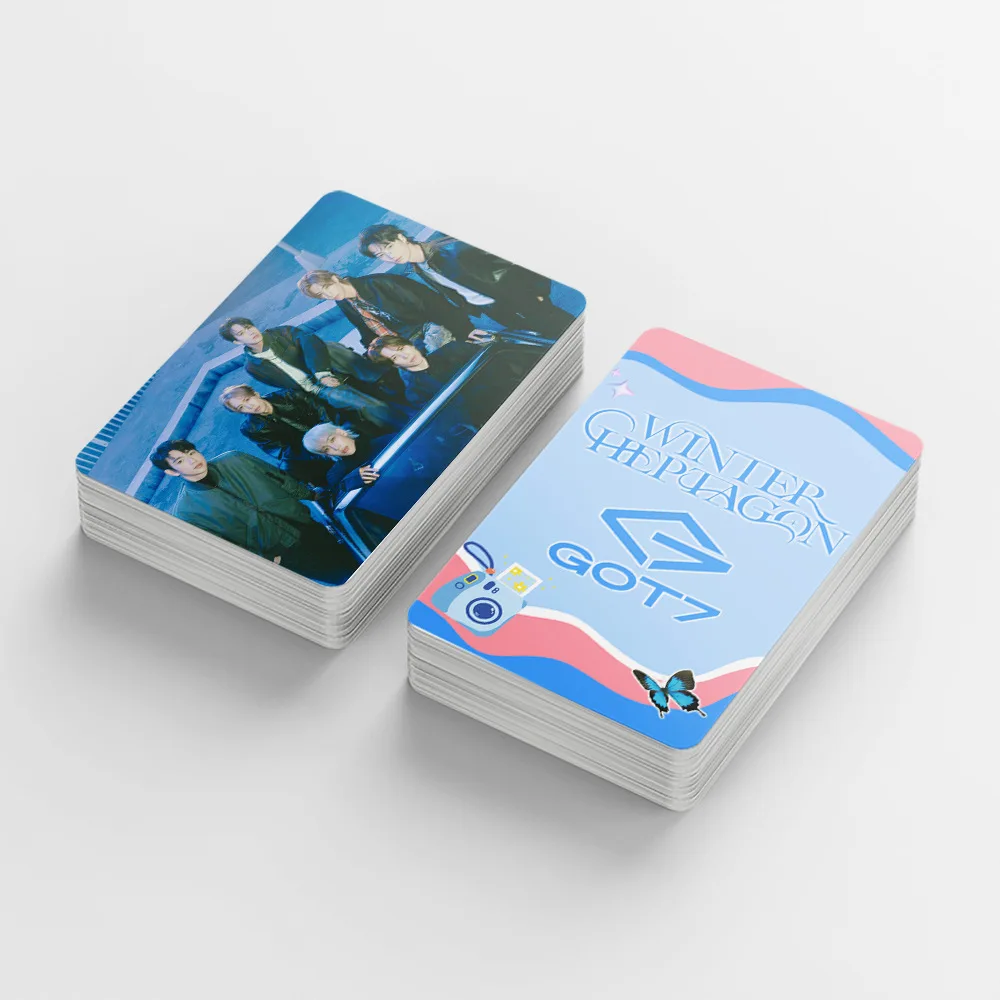30Pcs/Set GOT7 Idol Boy New Album Winter Heptagon HD Printd