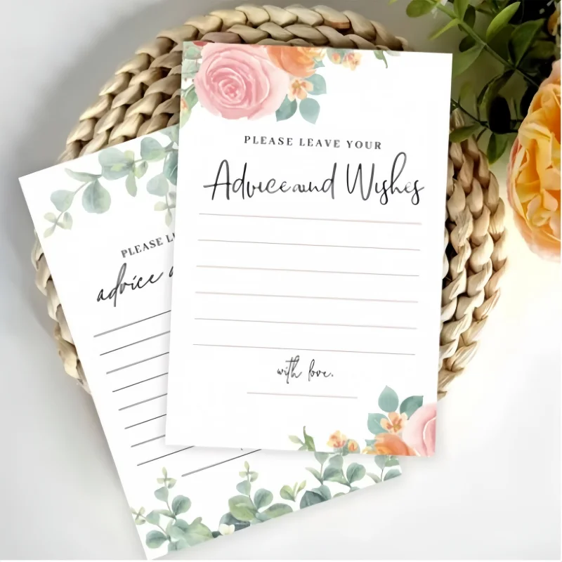 50pcs Wedding Appreciation Cards Wedding Ceremony Decorations Party Decorations Birthday Celebration Event Decoration Cards