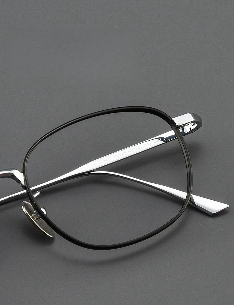 FIRADA Mode Luxus Reinem Titan Brillen Frauen Retro Komfortable Brillen Optische Brillen Rahmen Männer DALIY-C – Detail 7