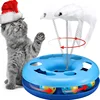 Funny Indoor Cats Interactive Kitten Roller Tracks with Spring Pet Toy