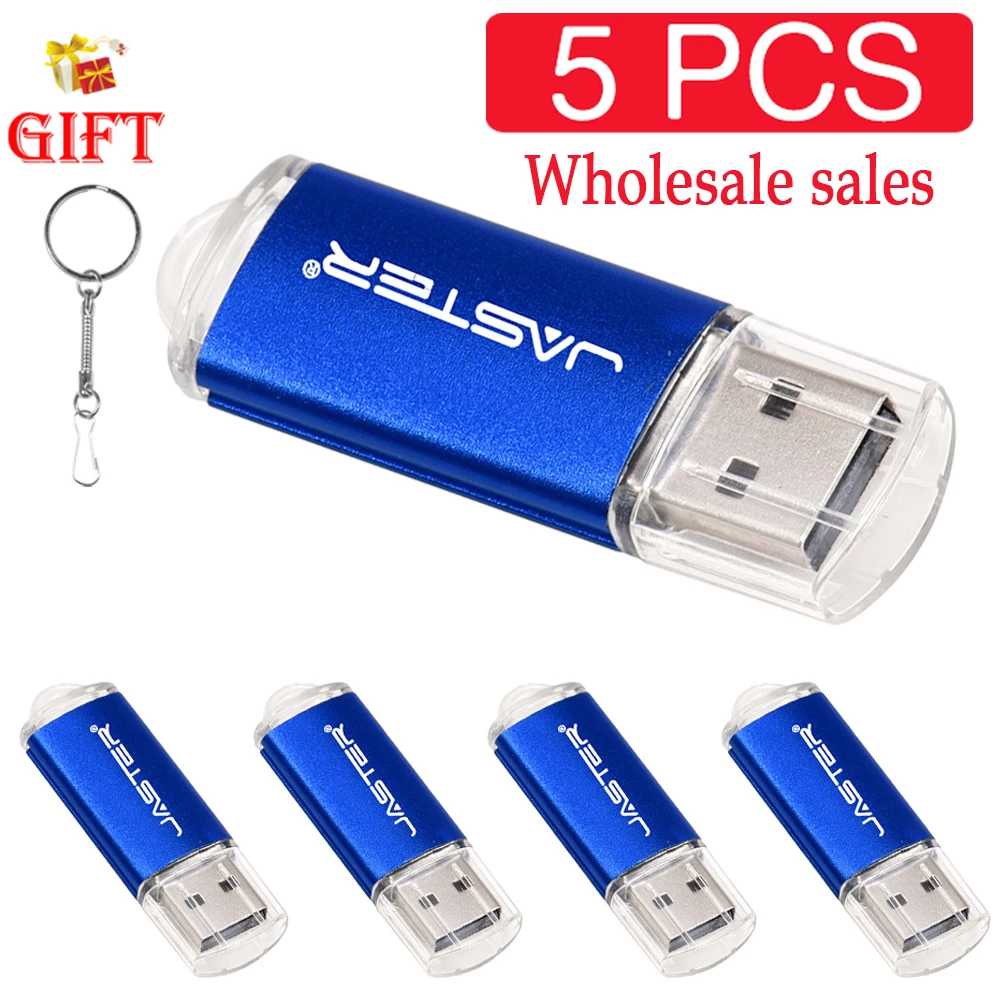 thumbnail image 1 of LOTE DE 5 unidades de memorias USB 2.0 de bajo precio al por mayor, memorias USB de 32 GB, 64 GB, 4 GB, 16 GB y 128 GB, artículos con envío gratuito, 1 of 5
