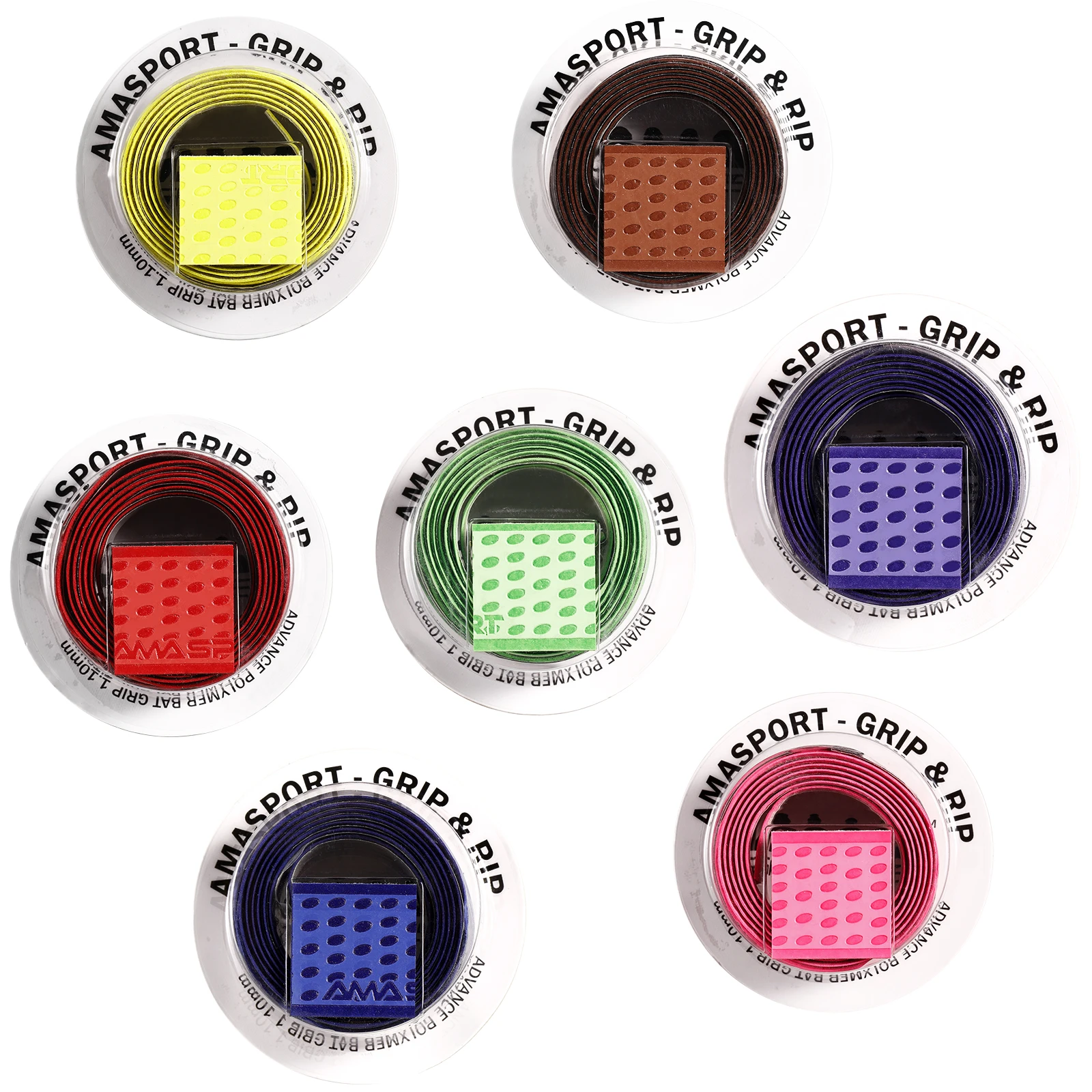 AMASPORT 50/100pcs Baseball Bat Grip Tapes Anti-slip Sweatband for Softball Baseball Bat Grip Tapes Accessories