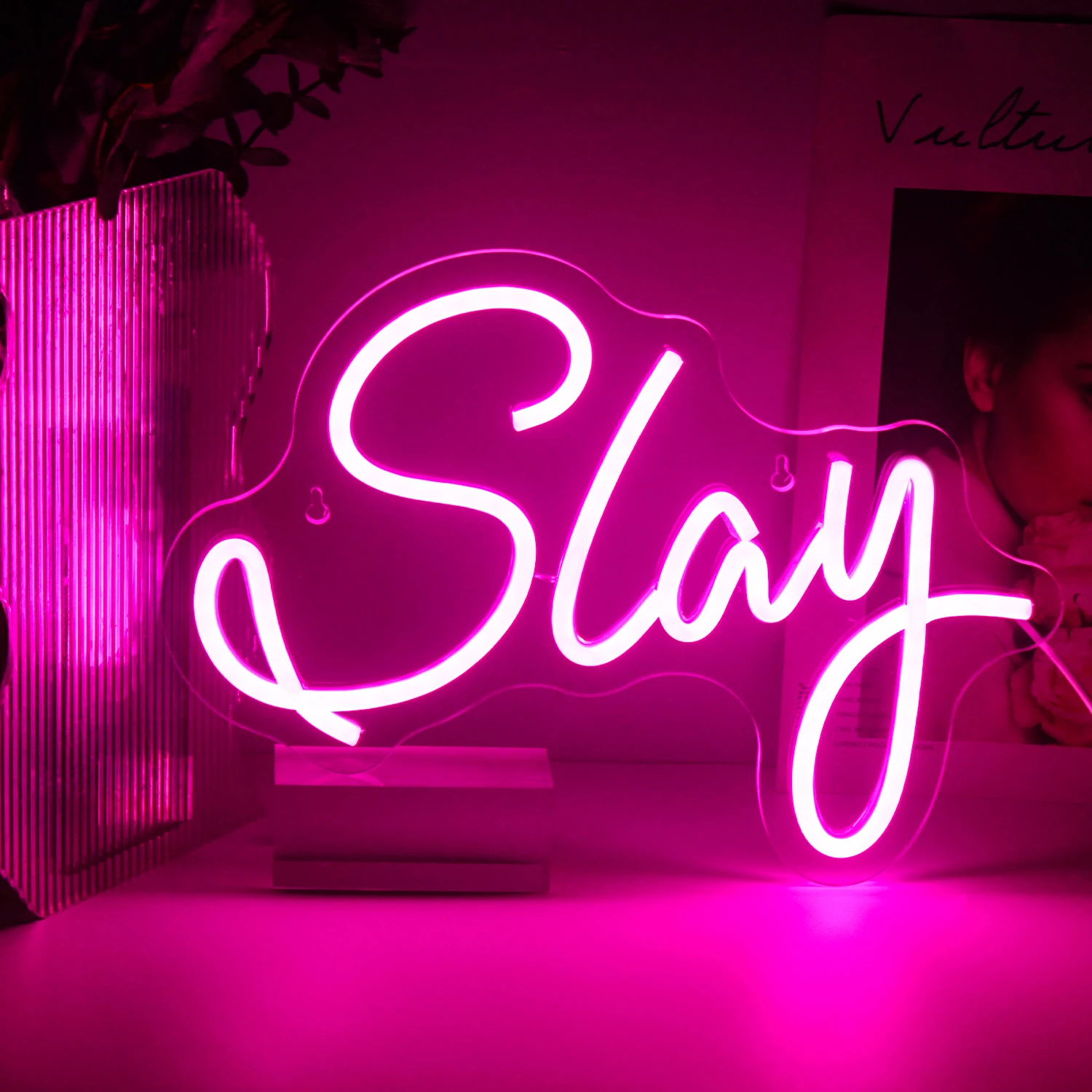 

Slay Neon Sign светодиодный s для телефона, неоновая акриловая декорация для бара, паба, игровой комнаты, детской комнаты