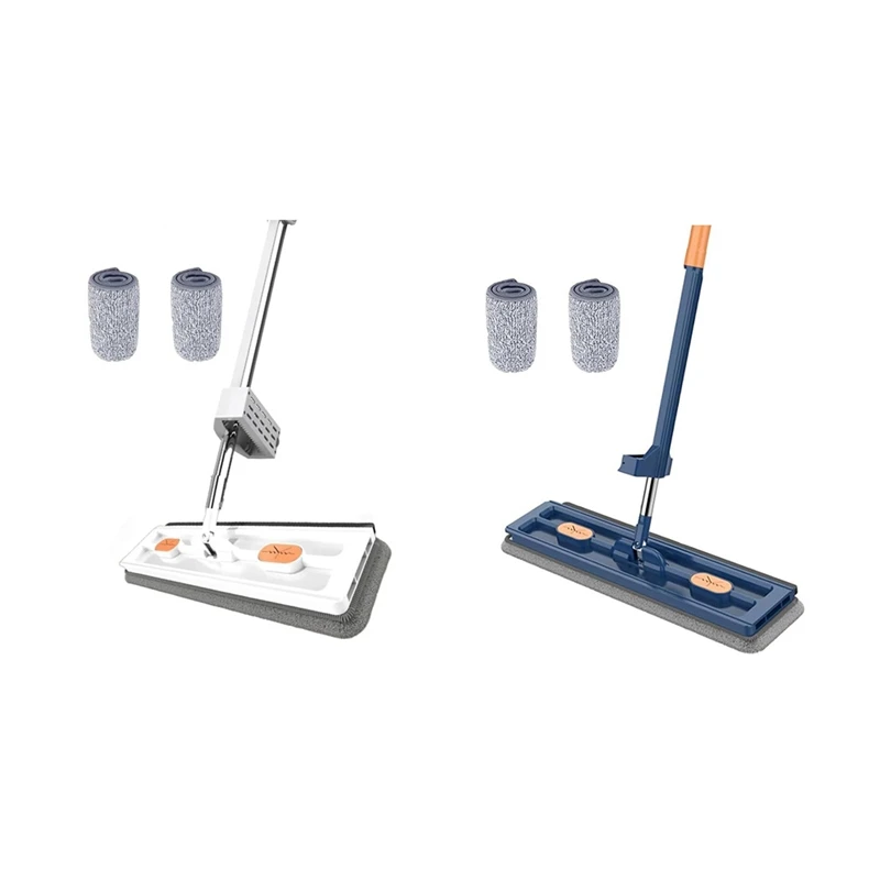 

Large Flat Mop, Mop, 360° Rotating Mop With Dewatering Scraper, Magic Mop 360° With Dewatering Scraper