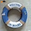 20-40cm Welcome Aboard Nautical Life Lifebuoy Ring Boat Wall Hanging Mediterranean Style Bar Window Background Wall Home Decor 5