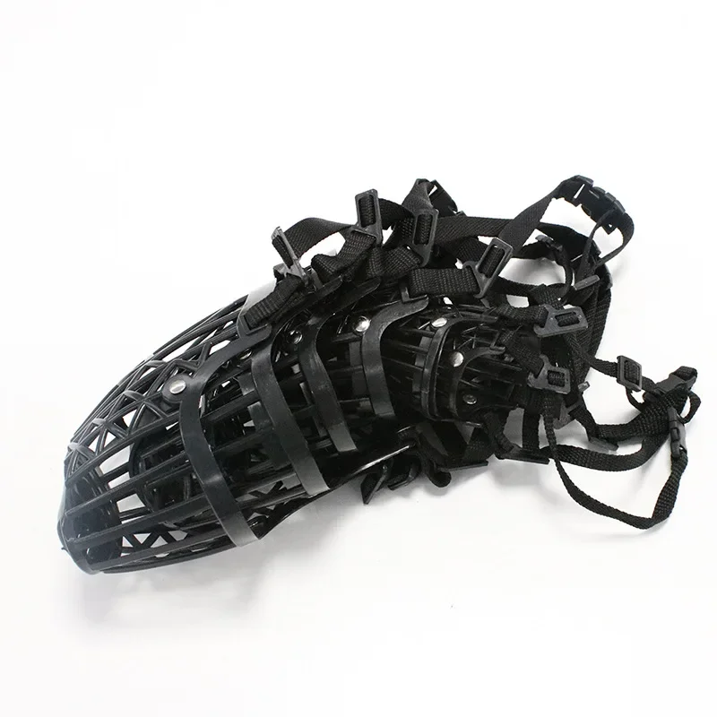 Anti-bite Dog Mouth Muzzle Set Plastic Mesh Leather Mask Small Dog Anti-bite Called Mouth Cover Pet Supplies Pet Items