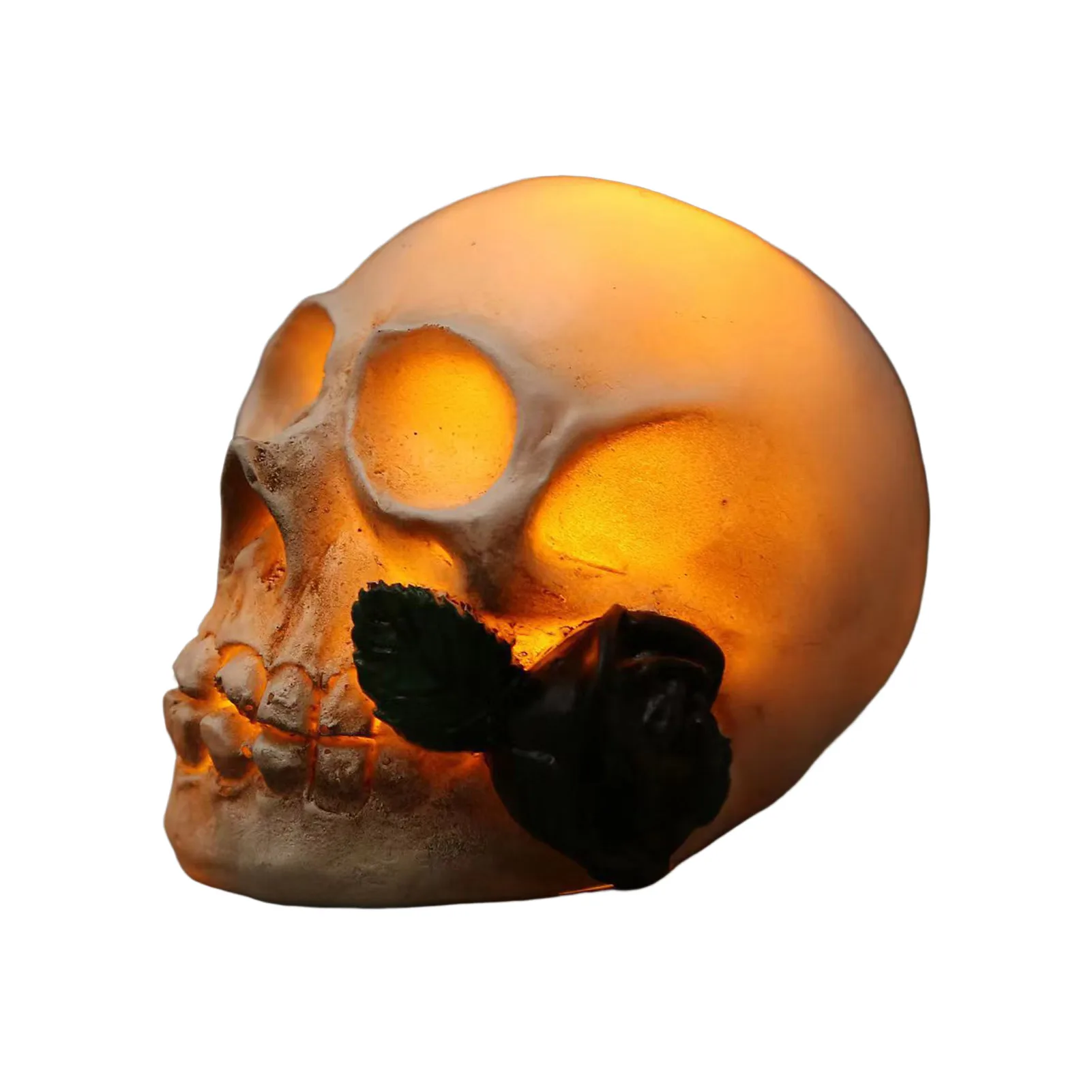 

Halloween Skull Lights Small Glowing Skull Lamp Halloween Skeleton Night Lights Horror Haunted House Party Ornament Decoration