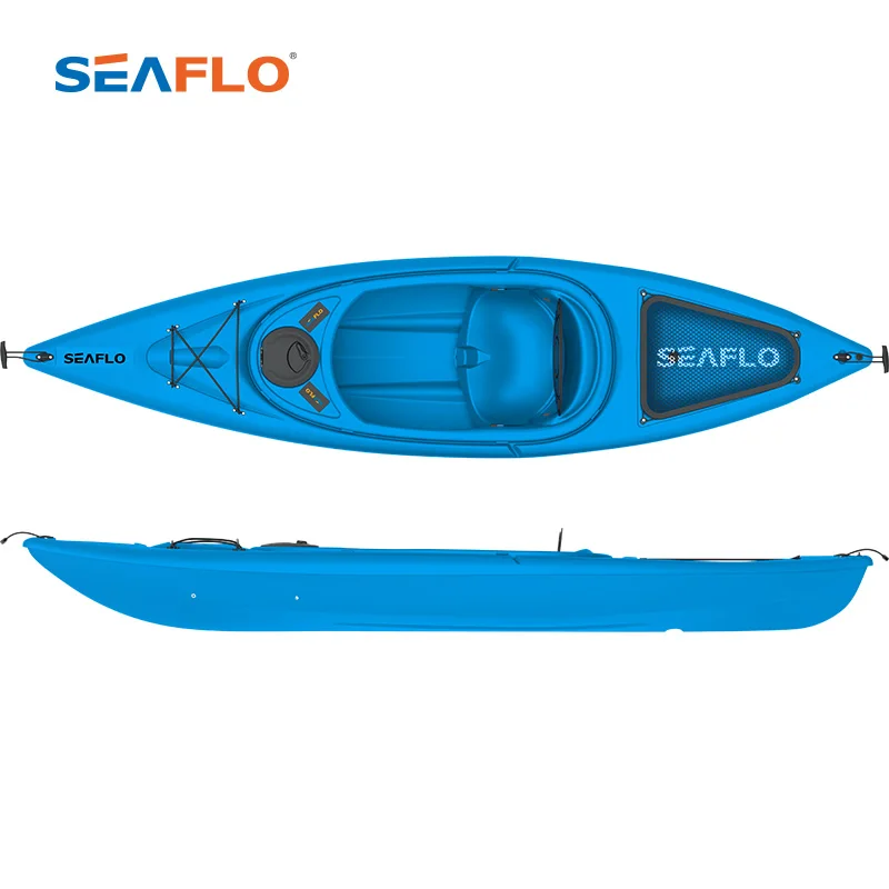 

SEAFLO portable ocean water sport canoe/kayak china 1 person Factory Price Sit in Fishing Kayak Canoe for sale