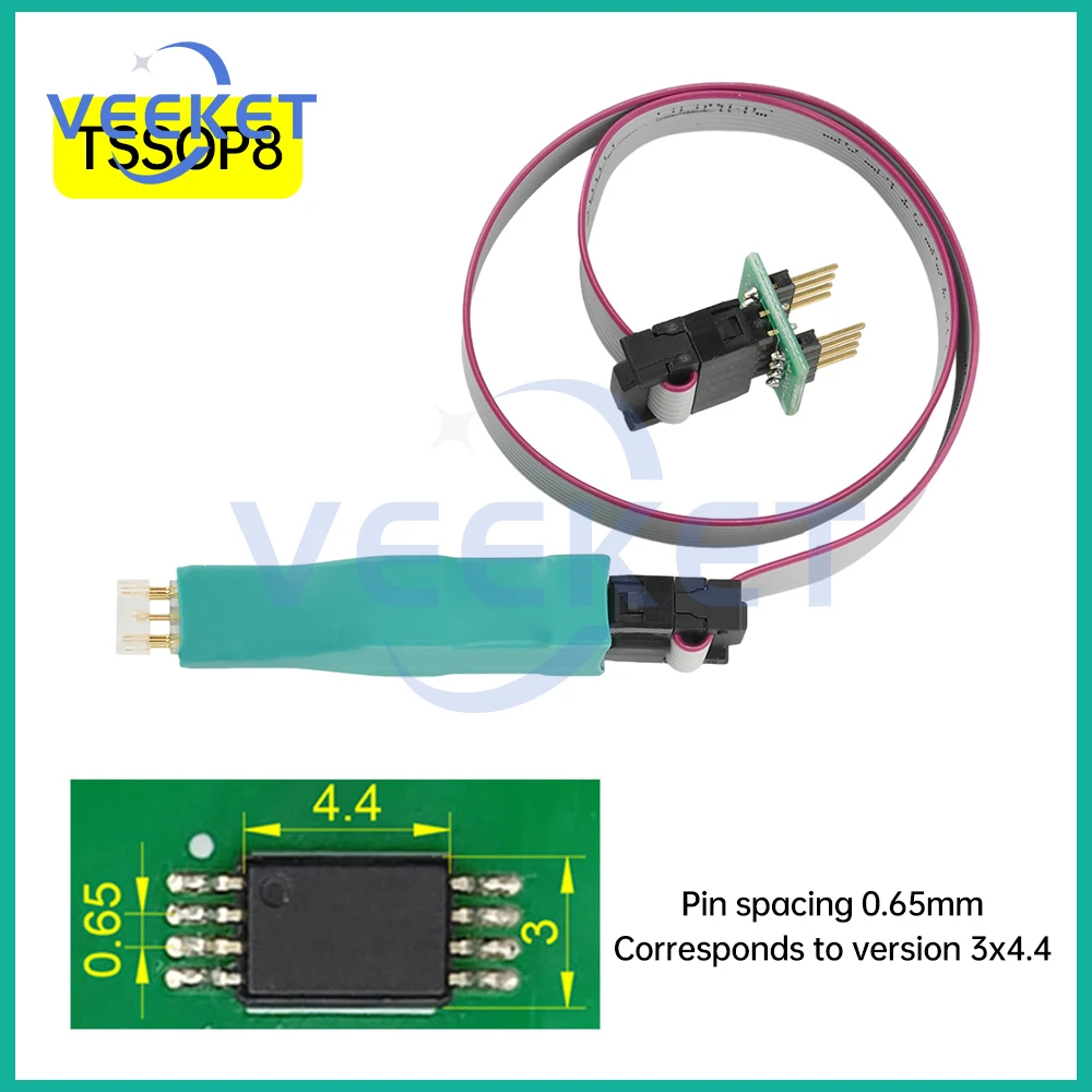 TSSOP8/MSOP8 Microchip Spring Pin Burner Read/Write Test Probe Car