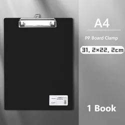 Premium Writing Clipboard with Hanging Hole and Paper Organizer (A4 - Black - Vertical-)