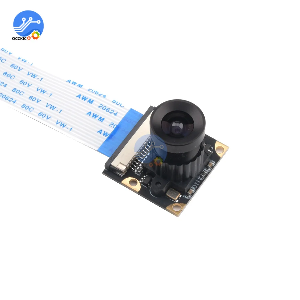 OV5647 5MP Night Vision with Adjustable-focus 3.6mm Lens For Raspberry Pi 3 3B+ 4 4B Camera Module 2592 x 1944 Resolution