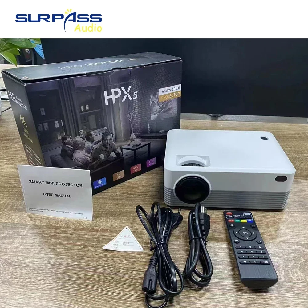 Smart Android Projector Android 10.0 System 5G WiFi