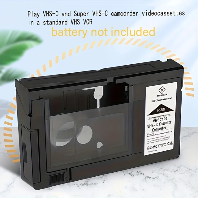 ADAPTATEUR CASSETTE VHS-C pour caméscope JVC Panasonic vidéo motorisé  magnétoscope neuf EUR 61,91 - PicClick FR