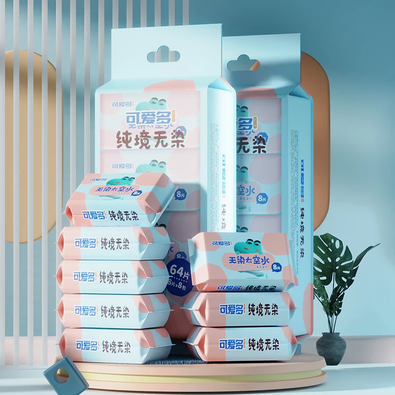 64pcs Freshing Cleaning Wipes,Mini Portable Wipes