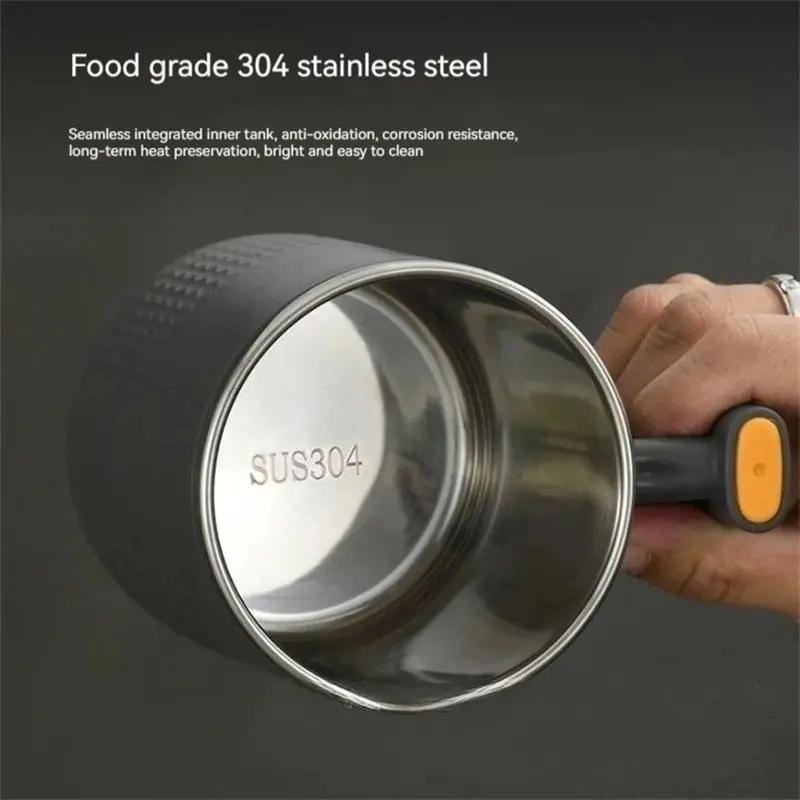 Portable Double-layer Anti-scalding Coffee Mug 304 Stainless Steel Water Cup Handle Cover Leak-proof Thermos Cups Mugs coffee mug