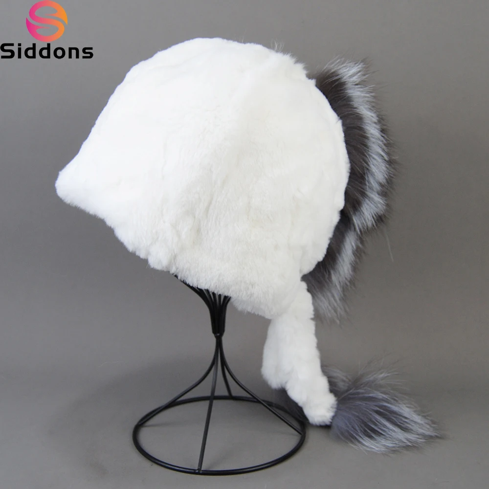 

Новая зимняя меховая шапка для женщин, головные уборы из искусственного серебряного лисьего меха, Новая высококачественная женская меховая шапка