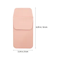 Compact PU Pen Organizer - Small Pocket Pouch (Pink)