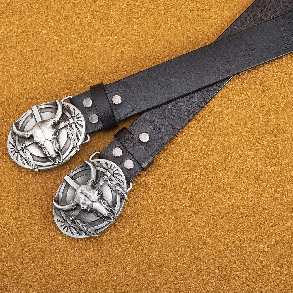 Men Leather Belts Classic Vintage Genuine Waistband Pin Buckle Strap Men's Belt Garrblen Luxury Brand Designer