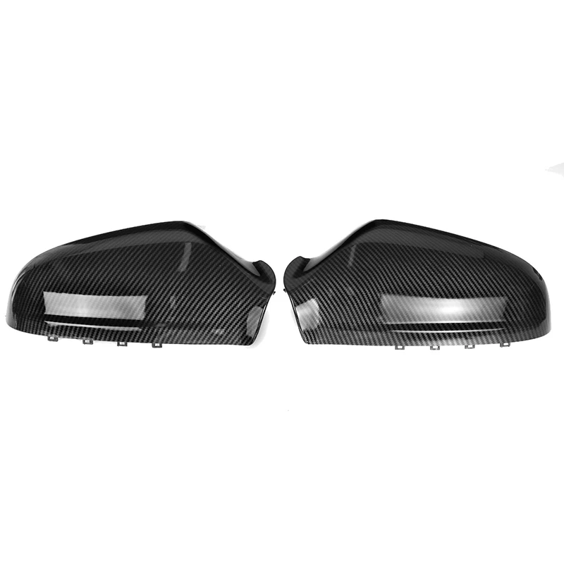 

2 Pcs Carbon Fiber Side Door Wing Rear View Mirror Cover For Vauxhall Opel Astra H 2004-2013
