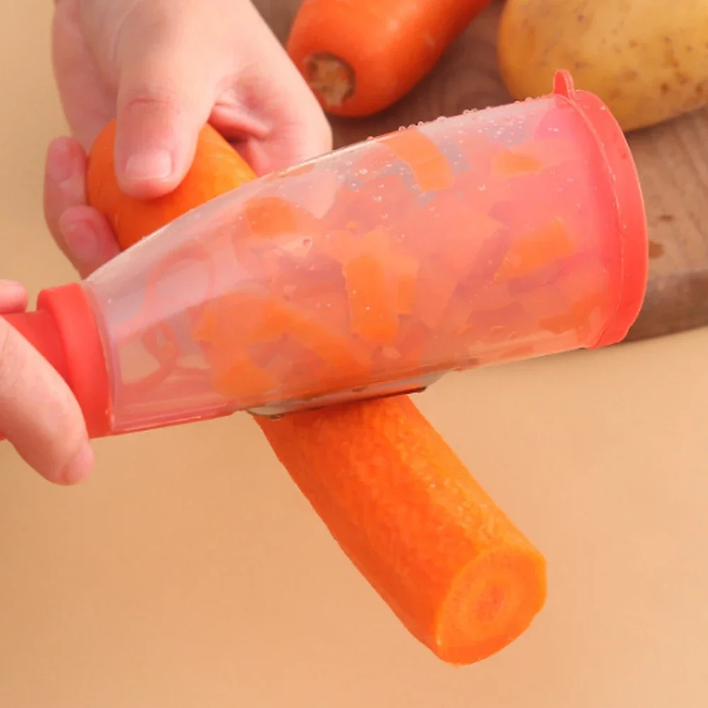 Peeler with Container Stainless Steel Multifunctional Fruit Knife with Storage Box Vegetable Potato Kitchen Accessories