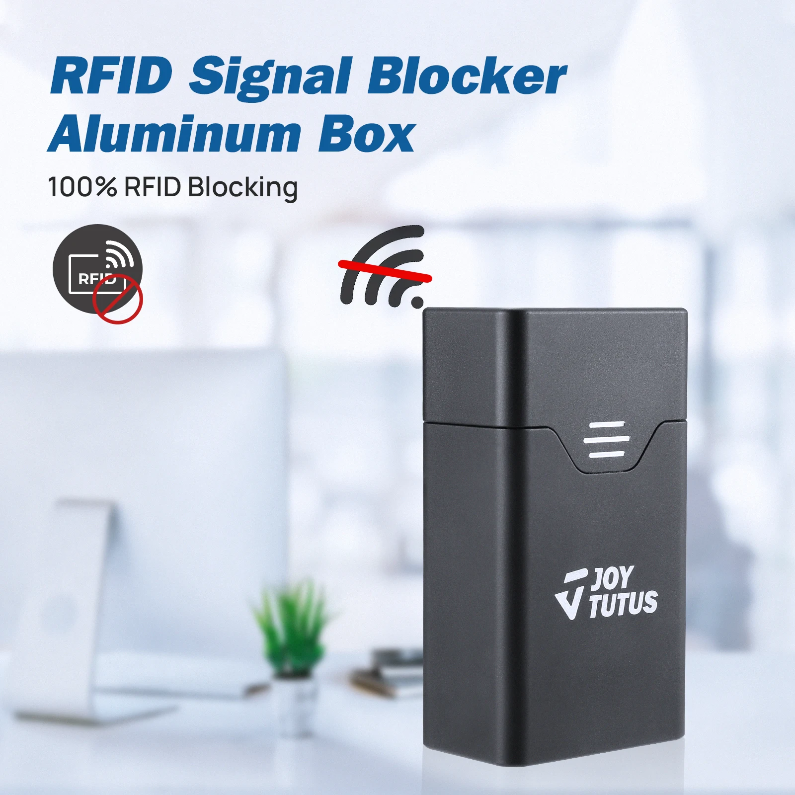 CarKeySignalBlockerBoxAntiTheftRFIDKeyFobProtectorAluminium