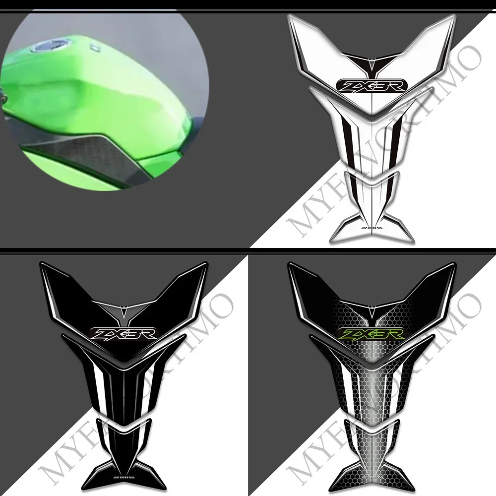 Protector Gas Fuel Oil Kit Knee For Kawasaki Ninja ZX3R ZX 3R ZX-3R 300 Motorcycle Tank Pad 3D Stickers Decals Emblem Logo
