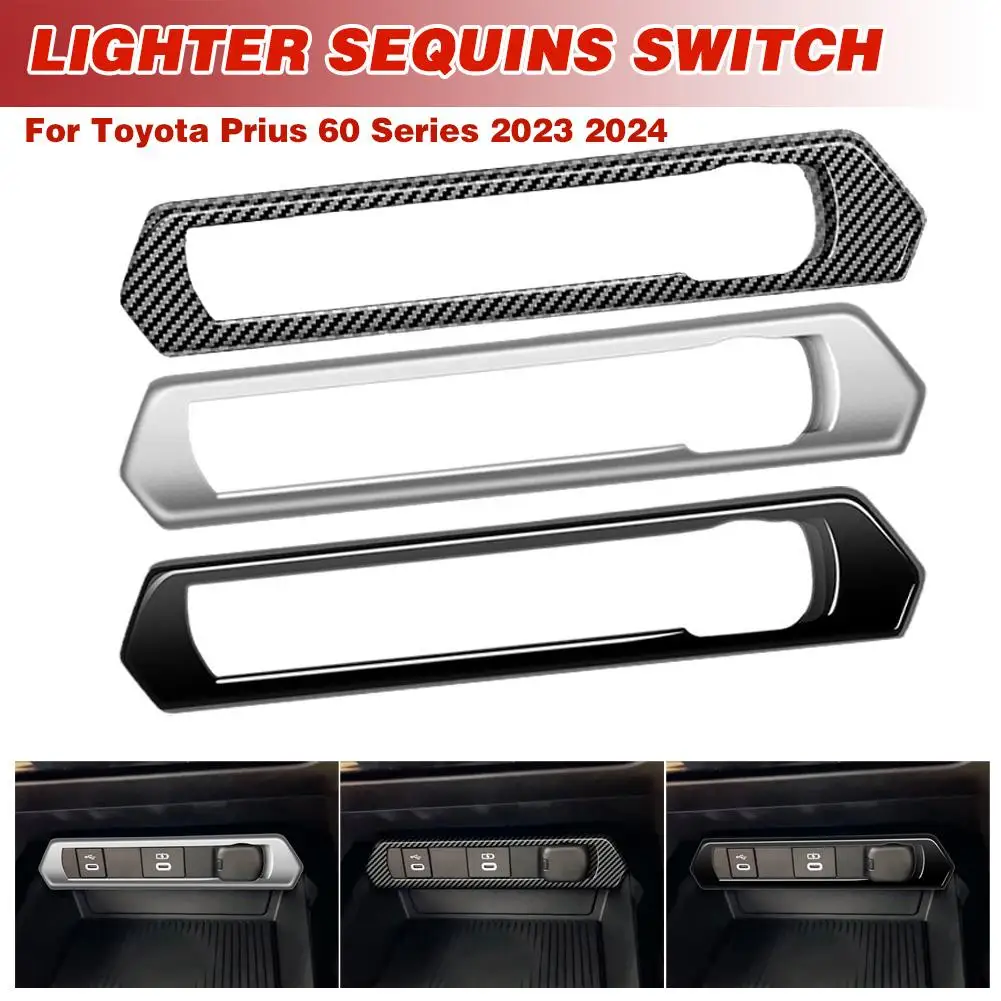 

Для Toyota Prius 60 серия 2023 2024 ABS MicroUSB прикуриватель с блестками переключатель панели декоративная крышка отделка автомобильный аксессуар I7W3