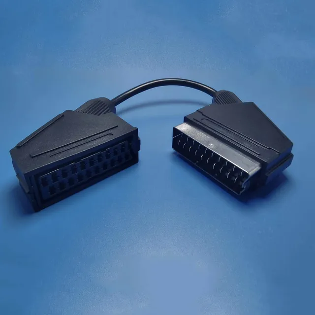 Stock Bureau - GOOBAY Adaptateur Péritel SCART 21 Pins Femelle - Femelle Noir