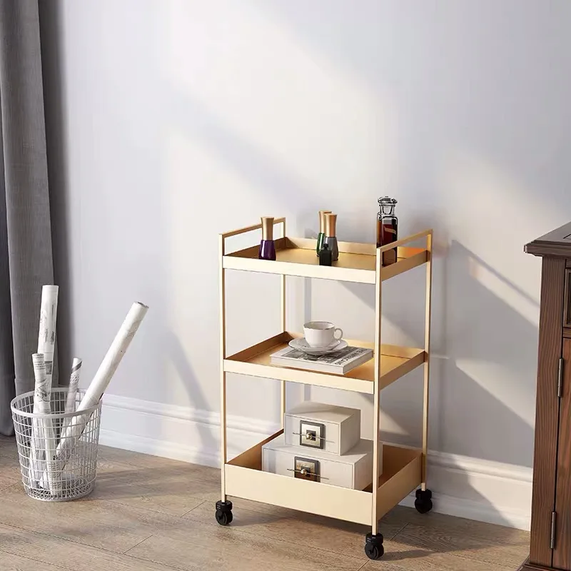 

Железная тележка для парикмахерских в скандинавском стиле, многоуровневая тележка для инструментов, тележка для хранения для салона красоты и маникюра, передвижная тележка для косметолога