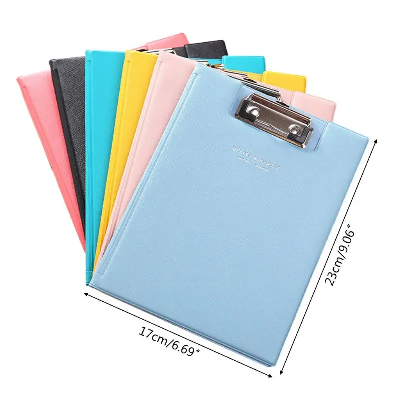 Waterproof Clipboard Writing Pad File Folder Document Holder School Office Stationery Supply Random Color