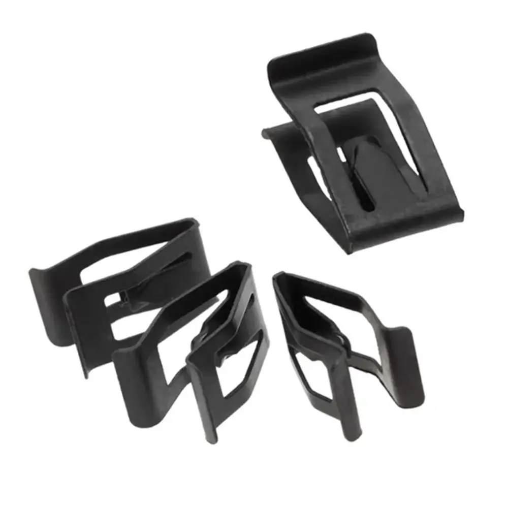 Trim Plate Black Rivet Car Fasteners Metal Clip Dashboard Rivet Front Console Retainer Dashboard Fastener Auto Fastener Clip 6