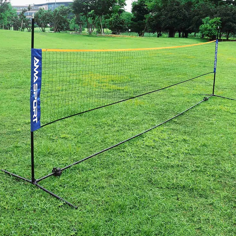 

Portable Folding Standard Professional Badminton Net Indoor Outdoor Sports Volleyball Tennis Training Square Nets Mesh