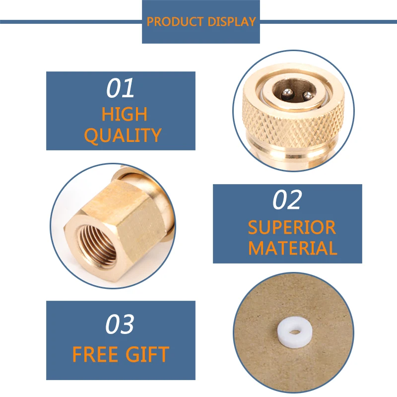2pcs BSPP Thread Copper Quick Connect Couplings Fittings NPT Quick Disconnect Release Air Refilling Adapter M10 Coupler Sockets quick connect fittings