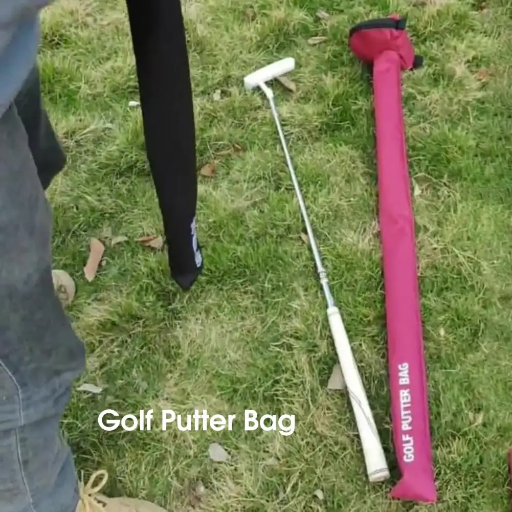 Universal Golf Putter Bag Zipper Design Putter Storage Bag Wear-resistant Portable Golf Putter Protective Cover for Golf Lovers