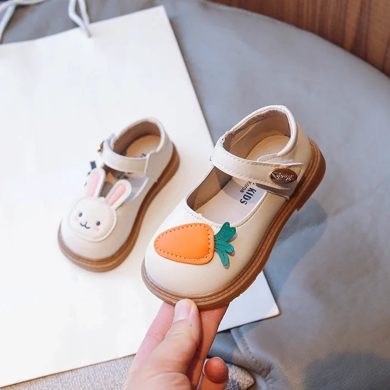 Zapatos Ni&ntilde;a Cartoon Girl Shoe Autumn New Anti Slip Princess Shoe Cute Mary Jane Shoes Child Shoes Dress for Girls Leather