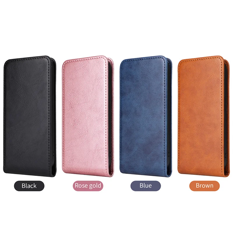 For Motorola Moto G05 4G Vertical Flip Cover Case Silicone Soft Leather Wallet Card Protector Case For Motorola Moto E15 4G