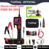 Topdiag P200 قوة التحقيق السيارات جهاز فحص الدائرة الكهربائية 9 فولت-30 فولت بطارية التتابع حاقن تفعيل أداة تشخيص السيارة