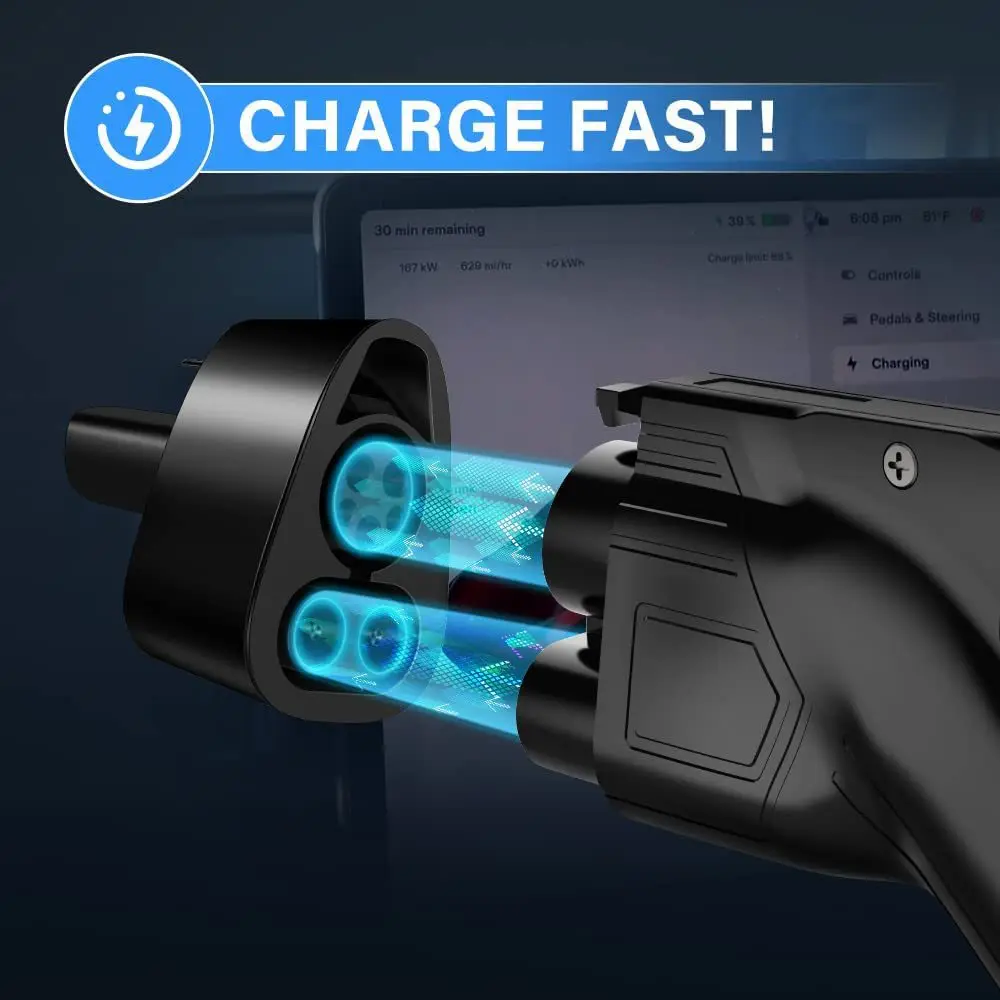 CCS1 EV carregador adaptador, conversor de carro, carregamento conversor, EVSE conversรฃo Gun soquete, Autos Acessรณrios, X, Y, 3 S, 250kW