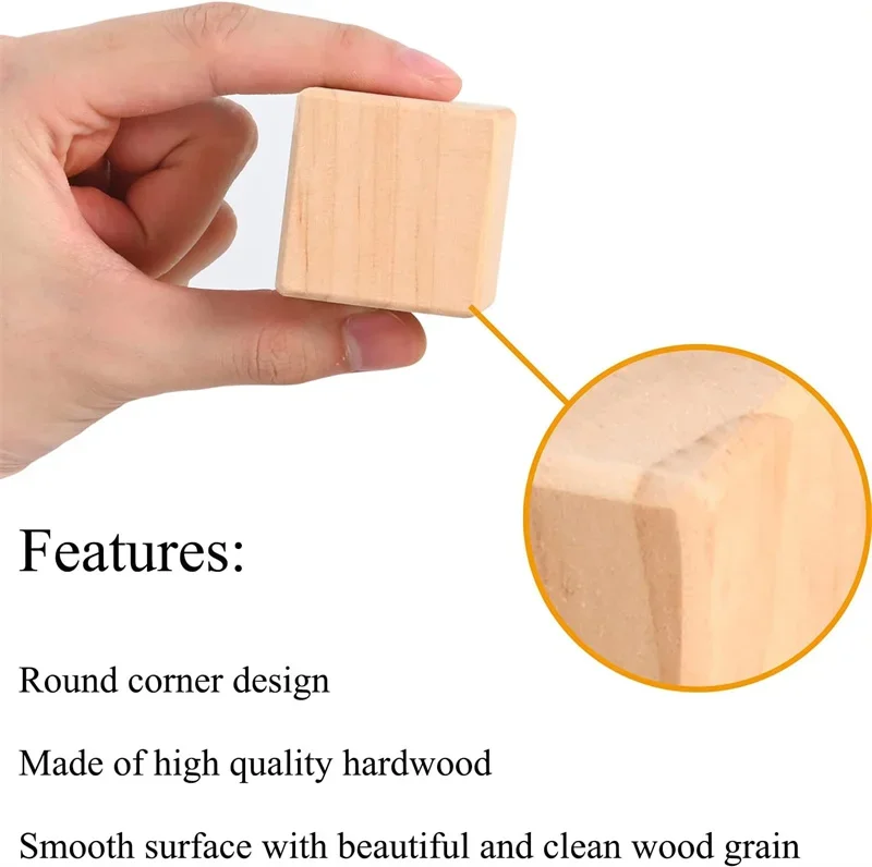 Unfinished Natural Solid Pine Wood Blocks Wood Cubes For Handmade Puzzle  Making Photo Blocks Crafts Diy Projects - Wooden Blocks - AliExpress