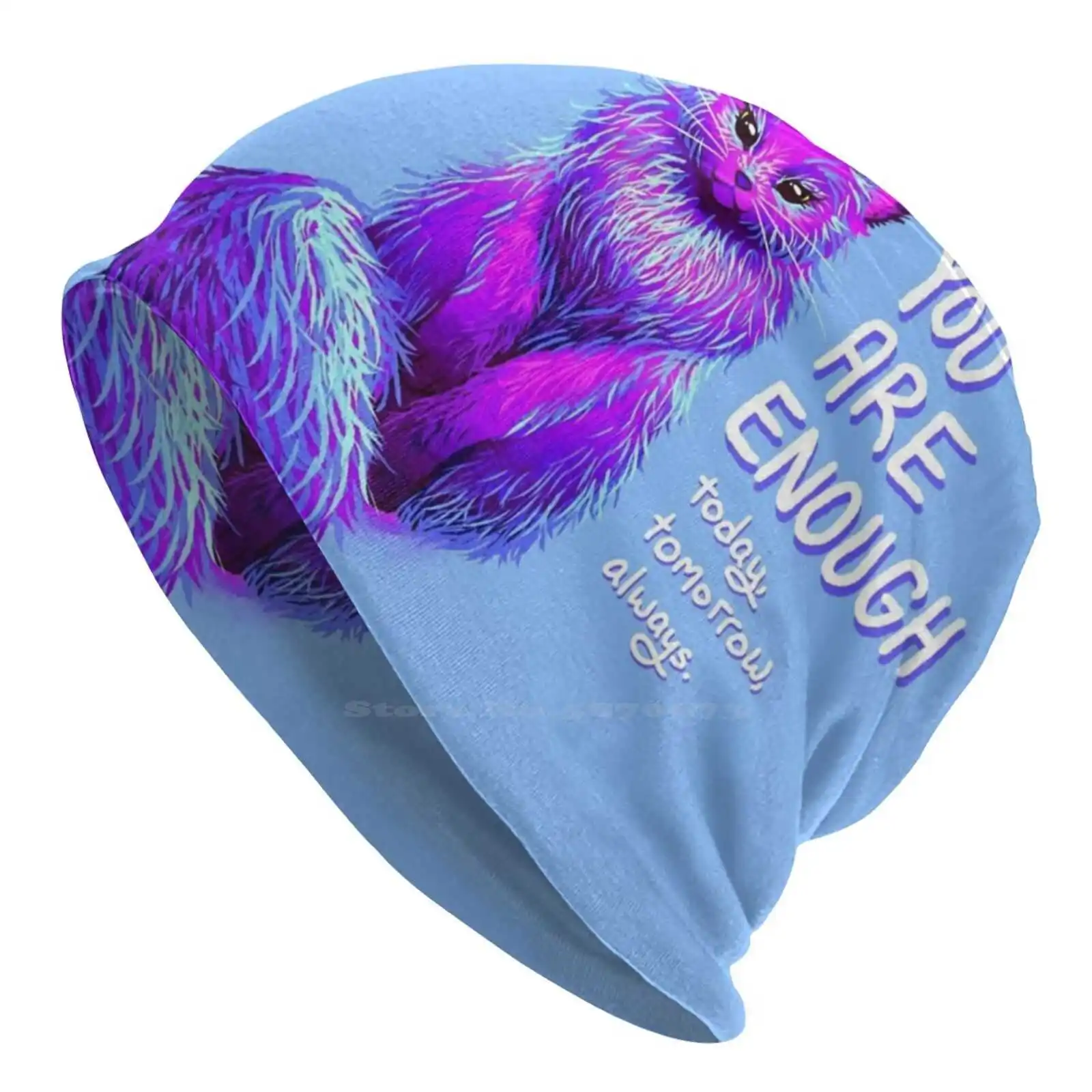 Sei Abbastanza Magico Maine Coon Cat Cappello Lavorato A Maglia Warm Beanie Outdoor Caps Maine Coon Cat Cute Fluffy Soft Mental Health Self
