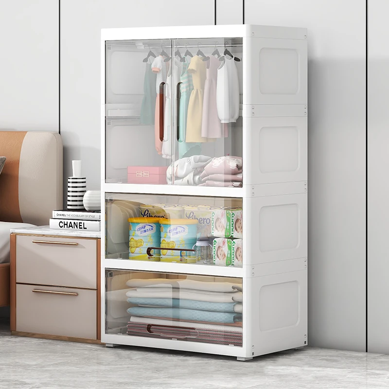 

Household Bedroom Simple Clothes for Babies Storage Cabinet Environmentally Friendly Formaldehyde-Free Thickened Cabinet