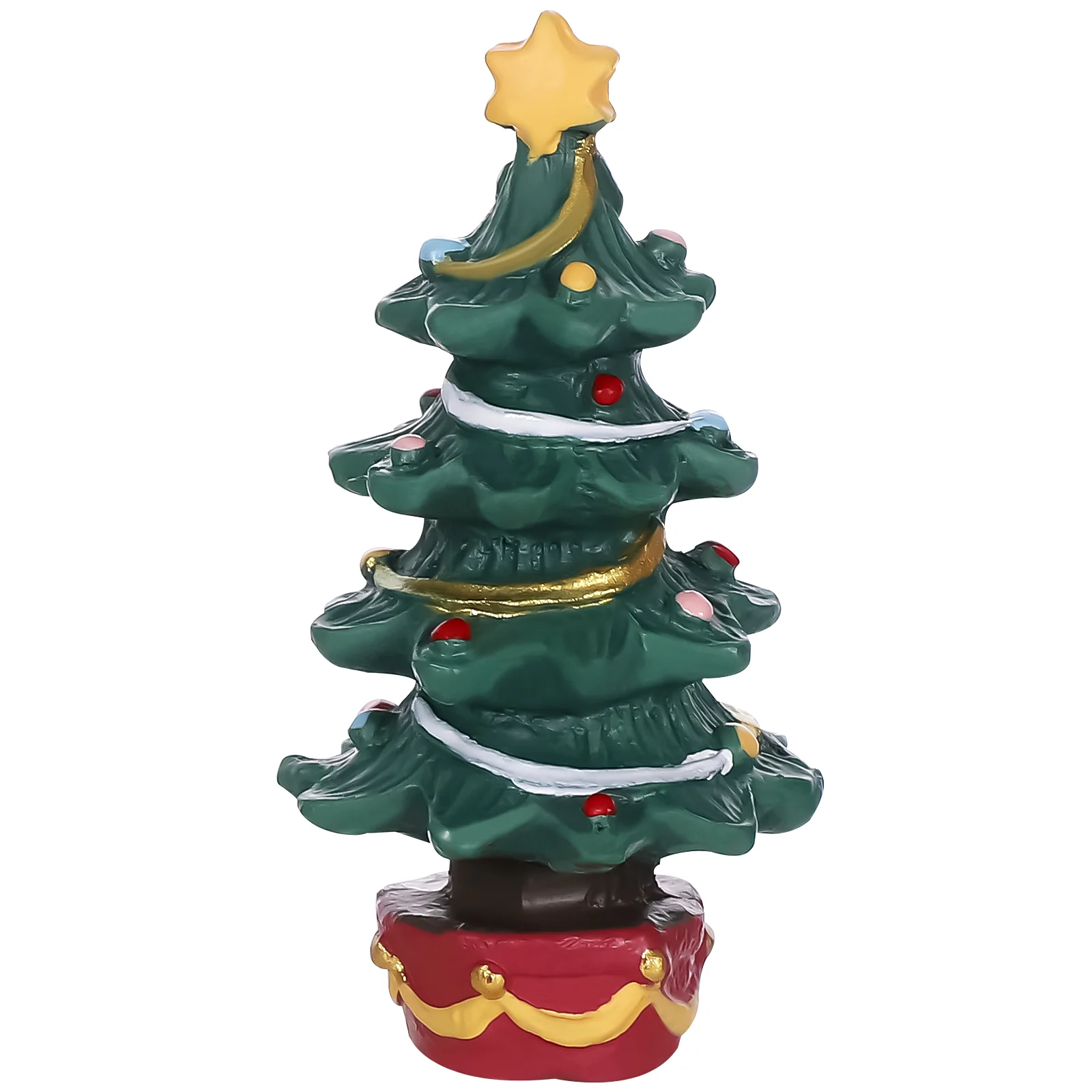 

Christmas Village Accessories Christmas Tree Aquarium Decoration Resin Mini Christmas Ornament Craft Desktop Christmas Decor