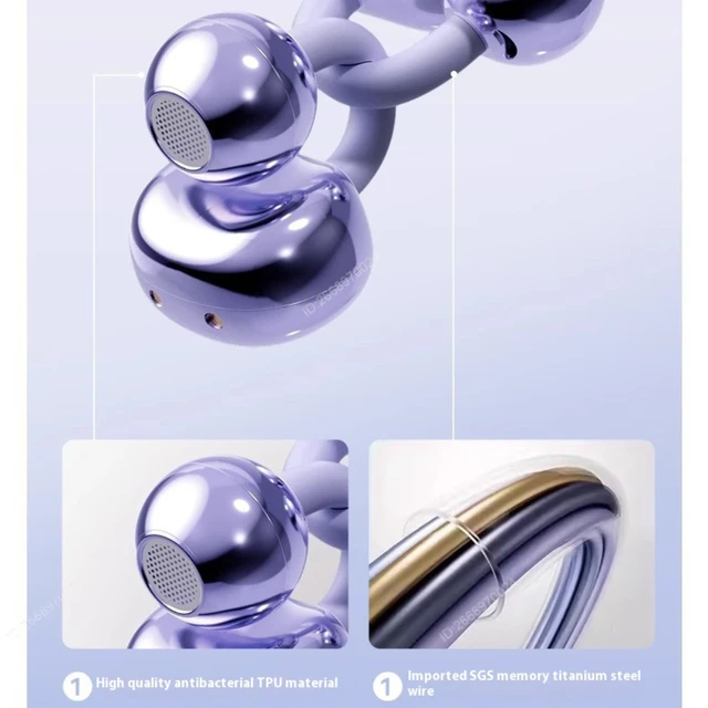 Auricolari Bluetooth wireless Xiaomi con clip Alta qualità del suono Cuffie con batteria lunga Durata perfetta per lo sport Stile di vita attivo 6