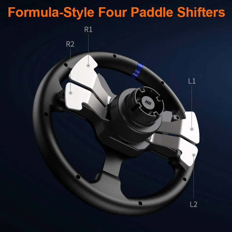 PXN V99 3.2Nm Dual Motor Force Feedback Game Steer Race Wheel Pedal Shifter Set 270/900 Detachable High-Precision Hall Magnetic racing steering wheel game controller accessories