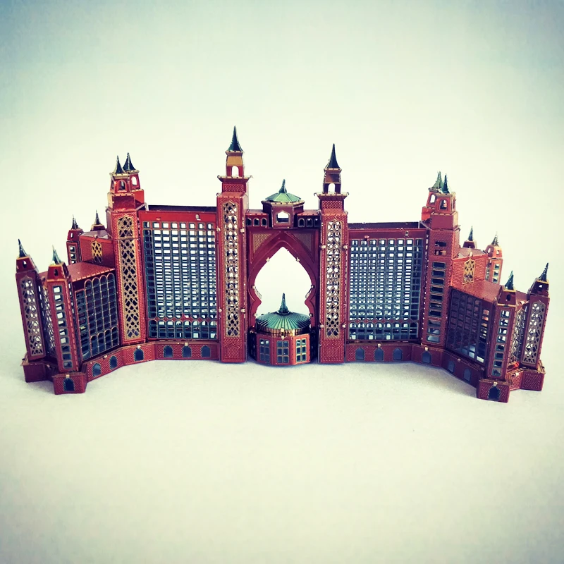 Love Spell full metal DIY building Jigsaw model 3D mini stereo Mosaic color Atlantis Hotel 2