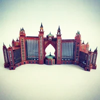 Love Spell full metal DIY building Jigsaw model 3D mini stereo Mosaic color Atlantis Hotel 2