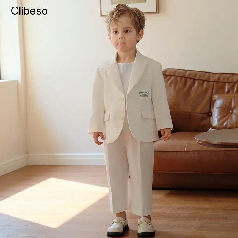 

2023 Clibeso Boys Suits Outfits Set Baby Boy Costume for Weddings Party Infants Formal Occasion Clothes Children Birthday Wear