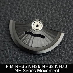 Automatic Hammer Balance Wheel with Rotor Design - NH35 NH36 (NO.10 black)