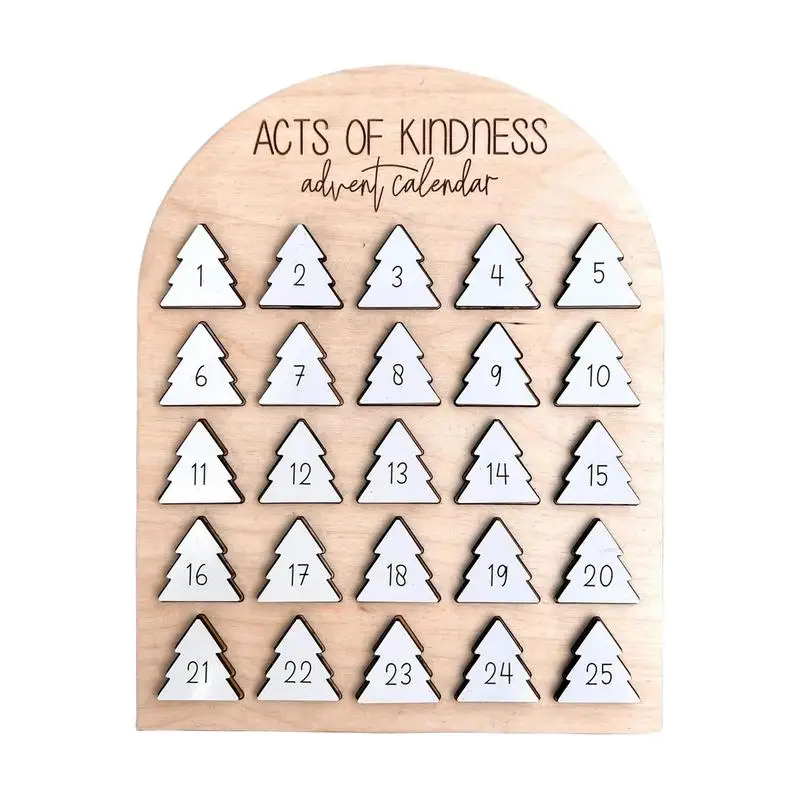 

Календарь на рождественскую елку «акты доброты», 25 дней