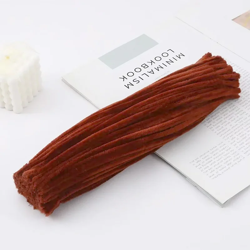 Vibrant Chenille Stems for Creative Art and Craft Projects - Bulk Pack of 100/50 Pieces